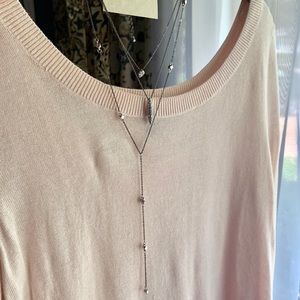 Tesori Boutique Gunmetal Triple Layer Necklace